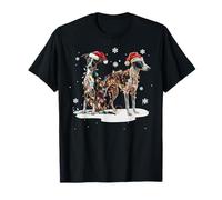Cute Whippet Dog Christmas Lights Xmas Holidays T-Shirt