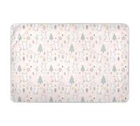 Cute White Bunnies Extra Large Resuable Potty Training Pee Pad Water Resistant Diaper Changing Pad Portable Pee Mats for Kids Adults Pets 52" L x 34" W