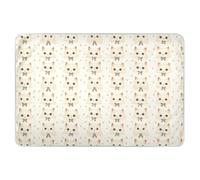 Cute White Cats Faces Extra Large Resuable Baby Bed Pad Soft Absorbent Baby Diaper Changing Pad Slip-Resistant Cradle Mattress for Baby Boys Girls 52" L x 34" W