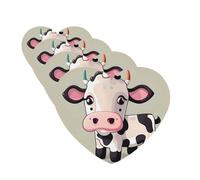 Cute White Cow Car Air Freshener Cards for Women Men 4 Pack Cute Car Accessories Long Lasting Scent Car Diffuser Hanging Auto Aromatherapy Tablets Car Fresheners Gifts