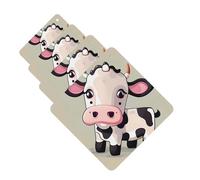 Cute White Cow Car Air Freshener Cards for Women Men 4 Pack Cute Car Accessories Long Lasting Scent Car Diffuser Hanging Auto Aromatherapy Tablets Car Fresheners Gifts
