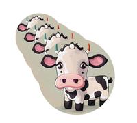 Cute White Cow Car Air Freshener Cards for Women Men 4 Pack Cute Car Accessories Long Lasting Scent Car Diffuser Hanging Auto Aromatherapy Tablets Car Fresheners Gifts