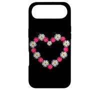 Cute White Daisies and Magenta Marguerite Daisy Flower Heart Case for iPhone Air