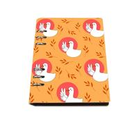 Cute White Ducks A5 Notebook, Pu Leather Notebooks A5, Lined Paper Lined Notebook 180Pages/90Sheets, Exercise Books for Writing, Note Pads for Journaling Writing, Study Essentials Women Man