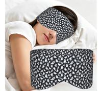 Cute White Ghost Halloween Pattern 1 Print Adults Sleeping Eye Mask Soft Breathable Versatile Blindfold Daily Travel