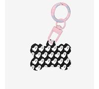 Cute White Ghost Halloween Pattern Printing 1 Pc Dog Tag Bone Shape Id Tags Double Sided with Key Ring Pet Craft Pet for Pets