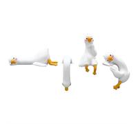 Cute White Goose Series Figurines, Multi-Pose Healing Desk Decor, Birthday Gifts for Friends & Party Ornaments