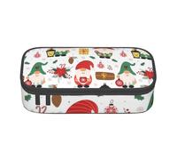Cute White Llama and Cactus Print Storage Bag for Business Office, Pencil Case, Pencil Case, Cosmetic Bag Cosmetic Bags, Sweet Santa, One Size