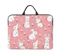 Cute White Rabbit 14in Laptop Case Tablet Computer Protection Bag Protective Hard Shell Cover