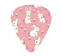 Cute White Rabbit Guitar Paddle 12 Pack Guitar Picker Suitable For Bass Guitar Electric Guitar Soundtrack Guitar Yukrili