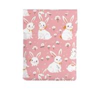 Cute White Rabbit Premium Leather Laptop Sleeve – Stylish 13 Inch Macbook Case With Full-Print Design For 2018 And Newer Models