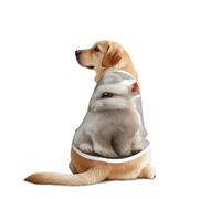 Cute White Rabbit Print Dog Vest, Soft Breathable Pet Shirt Clothes Sleeveless Fashion Apparel For Medium Large Breeds