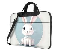 Cute White Rabbit Print Print Convenient Laptop Bags Stylish And Protective Computer Bag Style Unique