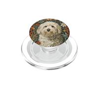 Cute White Shaggy-Dog Havanese or Maltese PopSockets PopGrip for MagSafe