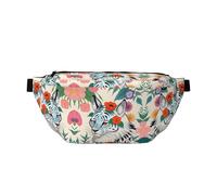 Cute white tiger Crossbody Waist Bag with Multiple Pockets, Easy To carry, Suitable for Sports, Travel and Daily Use.