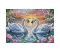 Cute White Tiger Cub 300 Pieces Set Classic Jigsaw Puzzle Cosmos Sill Interior Couple Puzzle Partners Logic Skill Wall Decor Easter New Year Gift Eco-friendly Recycled Cardboard 300 PCS