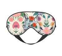 Cute White Tiger Soft Eye mask, All Over Printed, 96% Polyester 4% Spandex