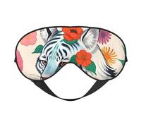 Cute White Tiger Soft Eye Mask. Unisex, Comfortable and Breathable, Suitable for Daily Rest. Helps You Quickly Enter Deep Sleep.
