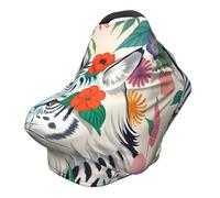 Cute white tiger Versatile full-print Stroller Chair Cover/Nursing Cover, specially designed for your baby