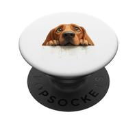 Cute Wide Eyed Dog Peeking Puppy Canine PopSockets Adhesive PopGrip