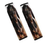 Cute Wiener Sausage Dog Car Seat Belt Cover Soft Comfortable Shoulder Seatbelt Pads Cover Seat Belt Pad for Suitable for Car Interior Accessorie