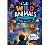 Cute Wild Animals: Color,Draw & Imagine
