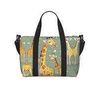 Cute Wild Cartoon Giraffes Printingtravel Gym Bag For Tote Bag Carry On Luggage Sport Duffle