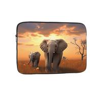 Cute Wild Elephant Laptop Case Sleeve 12 inch Laptop Bag Shockproof Computer Carrying Cover Protective Notebook Case
