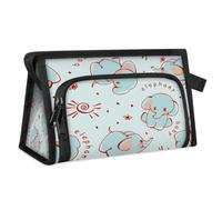 Cute Wild Elephant Travel Toiletry Bag for Women Men Girls Boys Funny Elephant Multifunctional Makeup Pouch Bag Wash Toiletries Cosmetic Organizer Shower Bag
