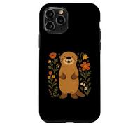 Cute Wildflower Sea Otter Animal Lover Kawaii Otters Kids Case for iPhone 11 Pro