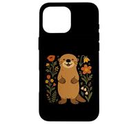 Cute Wildflower Sea Otter Animal Lover Kawaii Otters Kids Case for iPhone 16 Pro Max