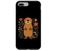 Cute Wildflower Sea Otter Animal Lover Kawaii Otters Kids Case for iPhone 7 Plus/8 Plus