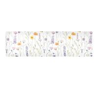 Cute Wildflowers Pastel Colors Table Runner Trivet, Heat Proof Table Protector, Durable Table Mat Kitchen Countertop Decor