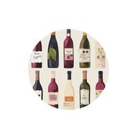 Cute Wines Bottle Car Air Fresheners Cards 4 Pcs Long Lasting Car Fresheners Gifts for Men Women Auto Aromatherapy Tablets Hanging Scented Card Rearview Mirror Pendant - Lavender Scent
