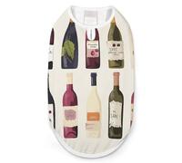 Cute Wines Bottle Dog Shirt Quick Dry Breathable Pet T-Shirt Soft Stretchy Sleeveless Vest Dog Apparel S
