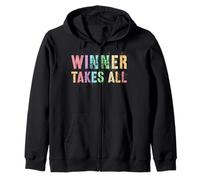Cute WINNER TAKES ALL Empowering Expert Inspirational Zip Hoodie