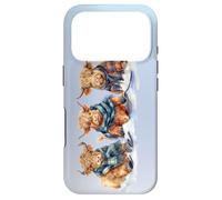 Cute Winter Highland Cows Plaid Scarf Skiing Snowshoe Snow Case for iPhone 17 Pro