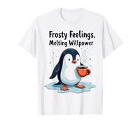 Cute Winter PenguinFrosty Feelings Melting Willpower T-Shirt