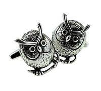 Cute Wise Old Owl Cufflinks Presented in a Box