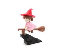Cute Witch Car Ornament Broomstick Dashboard Decor Drift Balance Toy Modern Minimalist Accessory Pink Blue Purple Novelty Stable(Pink)