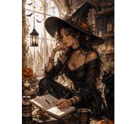 Cute Witch Halloween Notebook: Stylish Lined Journal for Everyday Writing & Notes