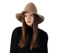 Cute Witch Hat Knitted Wide Brim Halloween Costume Headwear