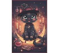 Cute Witchy Cat Notebook - I do no Harm | 6 x 9 | 150 Lined Pages | Matte Softcover | Sassy Spellcats Crescent Moon Edition: A cute lined journal for ... journaling, notes, planning & everyday magic