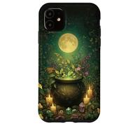Cute Witchy Wicca Witch Cauldron Moon Halloween Witchcraft Case for iPhone 11