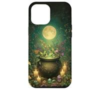 Cute Witchy Wicca Witch Cauldron Moon Halloween Witchcraft Case for iPhone 12 Pro Max