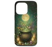 Cute Witchy Wicca Witch Cauldron Moon Halloween Witchcraft Case for iPhone 13 Pro