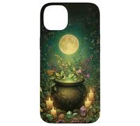 Cute Witchy Wicca Witch Cauldron Moon Halloween Witchcraft Case for iPhone 14 Plus