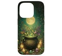 Cute Witchy Wicca Witch Cauldron Moon Halloween Witchcraft Case for iPhone 14 Pro