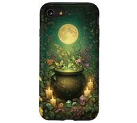 Cute Witchy Wicca Witch Cauldron Moon Halloween Witchcraft Case for iPhone SE (2020) / 7/8