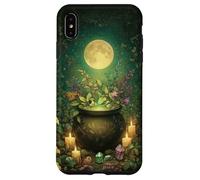 Cute Witchy Wicca Witch Cauldron Moon Halloween Witchcraft Case for iPhone XS Max
